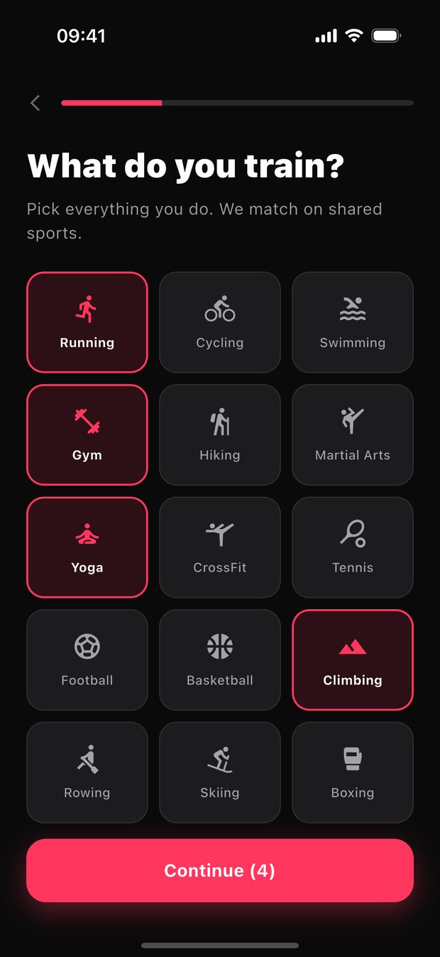 Gritvit sports picker: running, gym, yoga, climbing and more